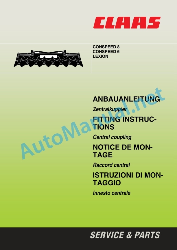 Claas Conspeed 8 Lexion (912) Combines Assembly Instruction EN 6 Claas Conspeed 8 Lexion (912) Combines Assembly Instruction EN - Image 6