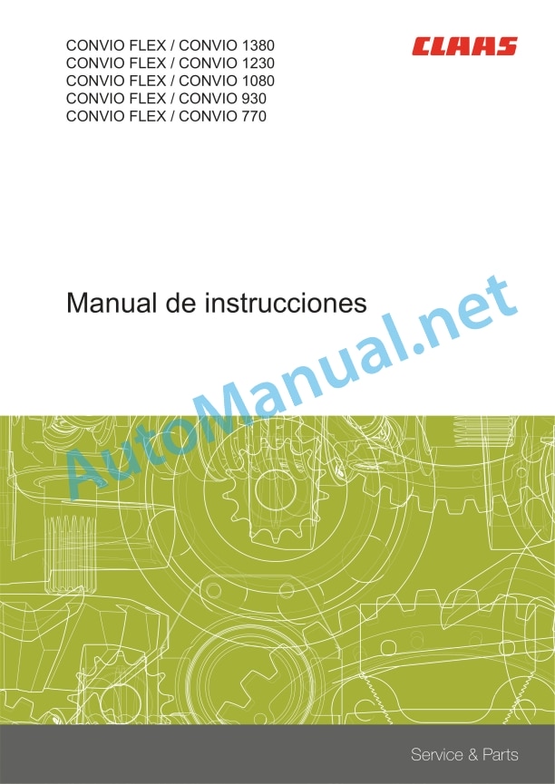 Claas Convio 1380-770 (590) Combines Operator Manual ES 2 Claas Convio 1380-770 (590) Combines Operator Manual ES - Image 2