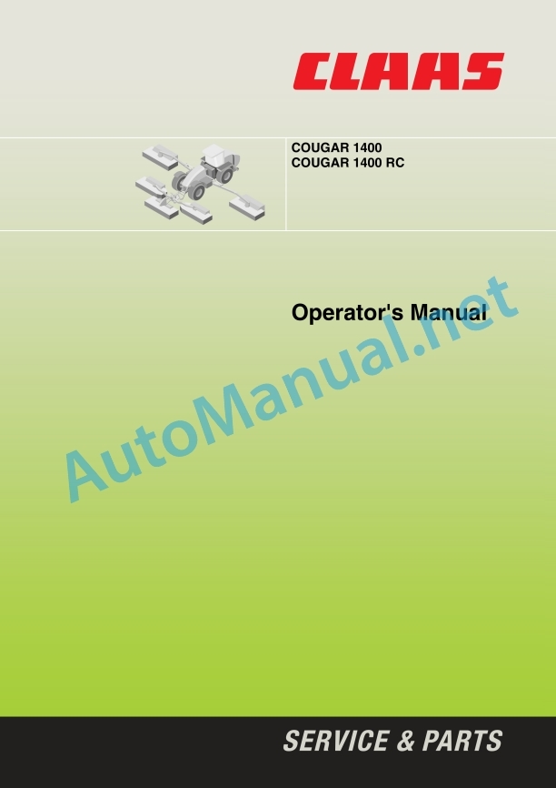Claas Cougar (789) Mower Operator Manual EN 2 Claas Cougar (789) Mower Operator Manual EN - Image 2