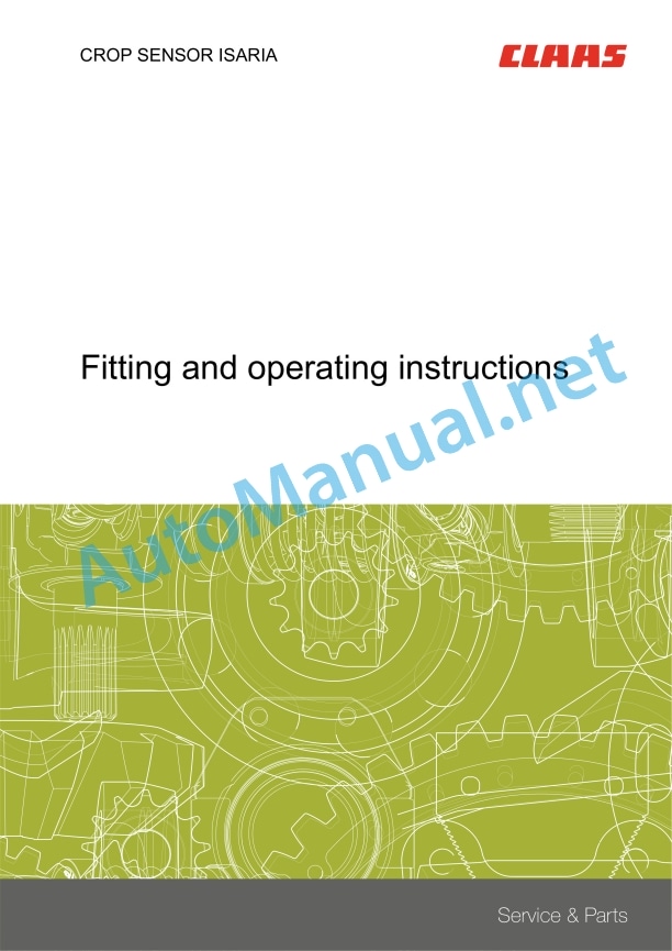 Claas Crop Sensor Isaria (B61) Digital Solutions Operator Manual EN 9 Claas Crop Sensor Isaria (B61) Digital Solutions Operator Manual EN - Image 9