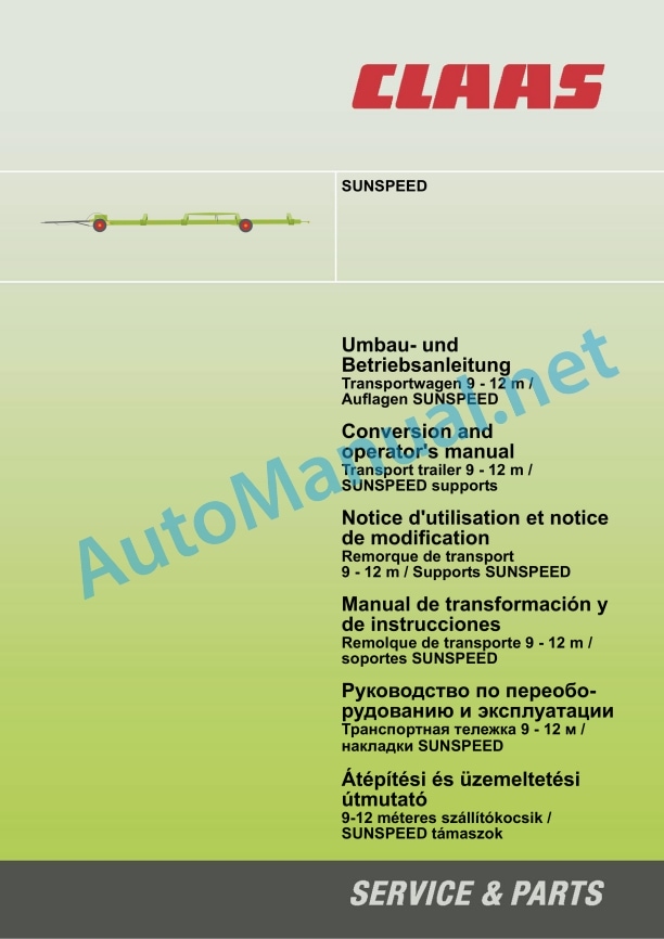 Claas Cutterbar Trailer (719) Combines Assembly Instruction EN 3 Claas Cutterbar Trailer (719) Combines Assembly Instruction EN - Image 3