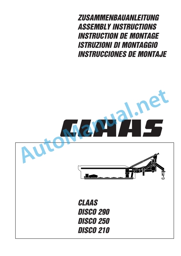 Claas Disco 210 (633) Mower Assembly Instruction EN 3 Claas Disco 210 (633) Mower Assembly Instruction EN - Image 3