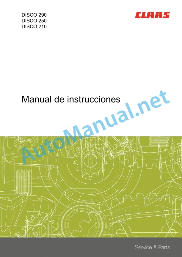 Claas Disco 210 (633) Mower Operator Manual ES 2 Claas Disco 210 (633) Mower Operator Manual ES - Image 2