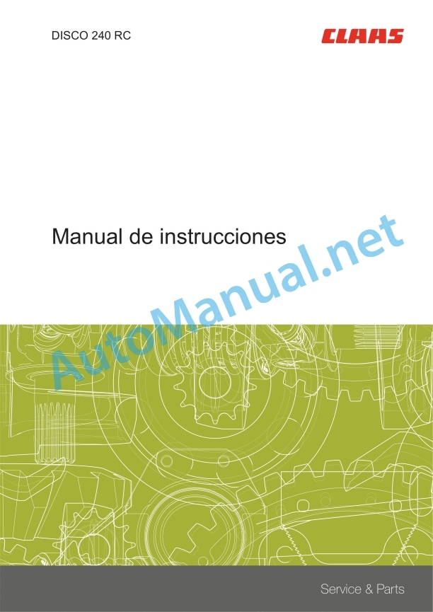 Claas Disco 240 Rc (F23) Mower Operator Manual ES 2 Claas Disco 240 Rc (F23) Mower Operator Manual ES - Image 2
