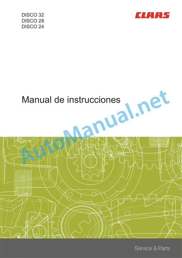 Claas Disco 28 (F21) Mower Operator Manual ES 2 Claas Disco 28 (F21) Mower Operator Manual ES - Image 2