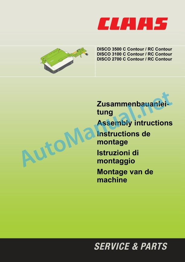 Claas Disco 3100 C (997) Mower Technical System EN 3 Claas Disco 3100 C (997) Mower Technical System EN - Image 3