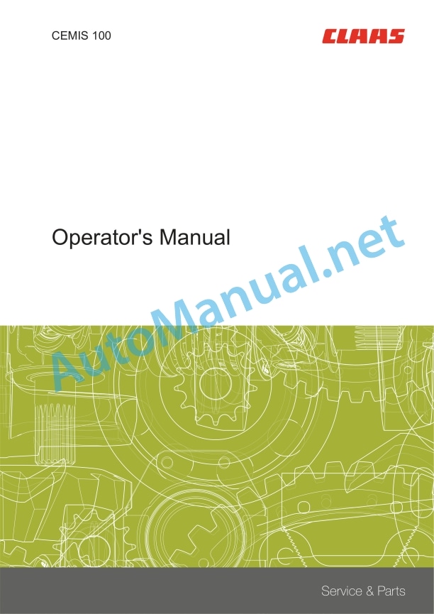 Claas Disco 3500 F Profil (F70) Mower Operator Manual EN 4 Claas Disco 3500 F Profil (F70) Mower Operator Manual EN - Image 4