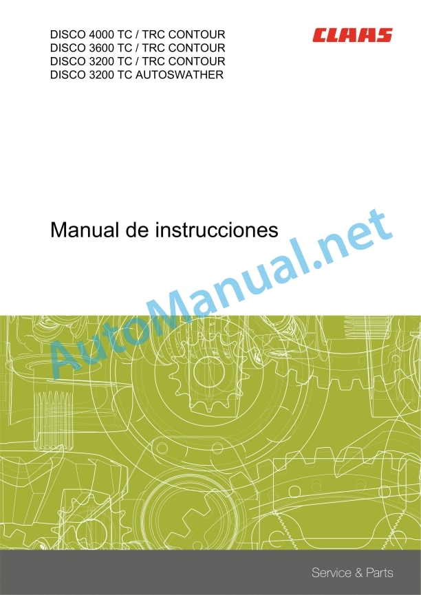 Claas Disco 3600 Tctrc (F91) Mower Operator Manual ES 2 Claas Disco 3600 Tctrc (F91) Mower Operator Manual ES - Image 2