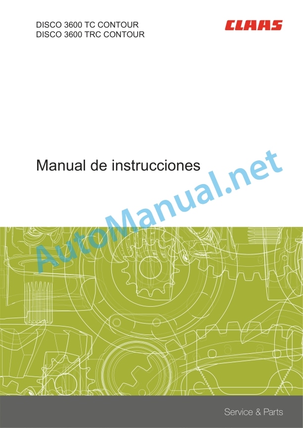 Claas Disco 3600 Tctrc (F91) Mower Operator Manual ES 3 Claas Disco 3600 Tctrc (F91) Mower Operator Manual ES - Image 3