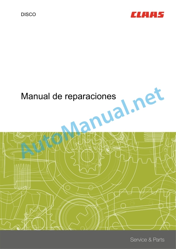 Claas Disco 4000 (F83) Mower Repair Manual ES 2 Claas Disco 4000 (F83) Mower Repair Manual ES - Image 2