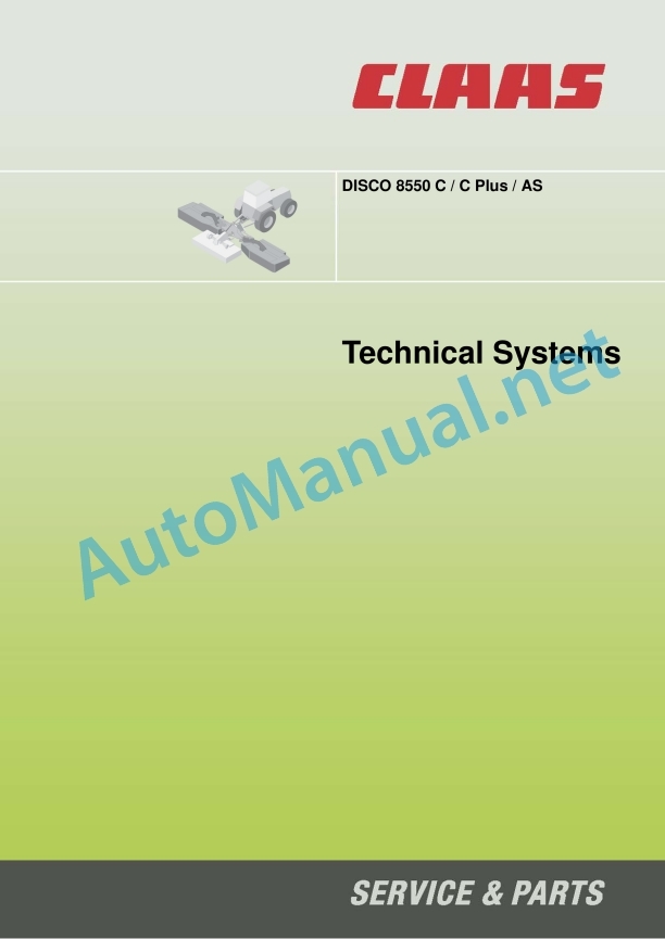 Claas Disco 8550 (652) Mower Technical System EN 3 Claas Disco 8550 (652) Mower Technical System EN - Image 3