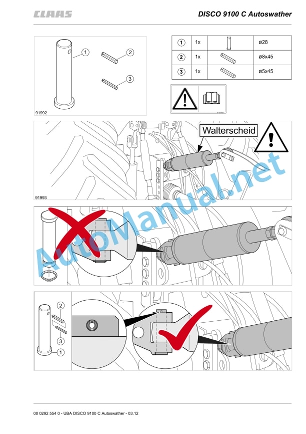 Claas Disco 9100 Cas (F60) Mower Assembly Instruction EN 4 Claas Disco 9100 Cas (F60) Mower Assembly Instruction EN - Image 4