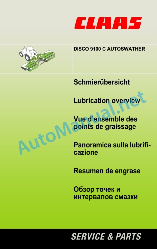 Claas Disco 9100 Cas (F60) Mower Operator Manual EN 5 Claas Disco 9100 Cas (F60) Mower Operator Manual EN - Image 5