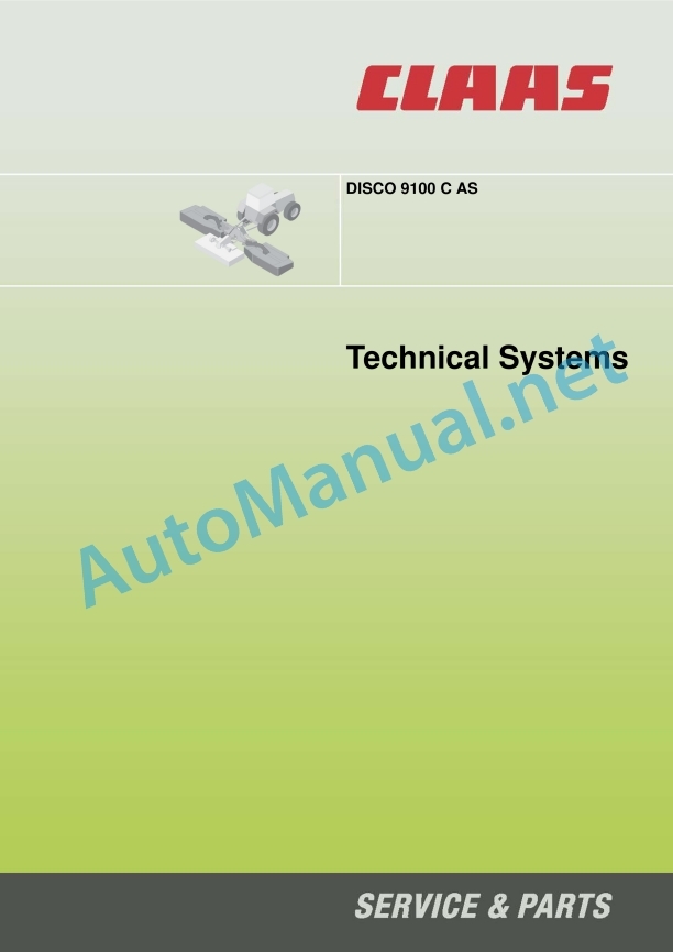 Claas Disco 9100 Cas (F60) Mower Technical System EN 2 Claas Disco 9100 Cas (F60) Mower Technical System EN - Image 2