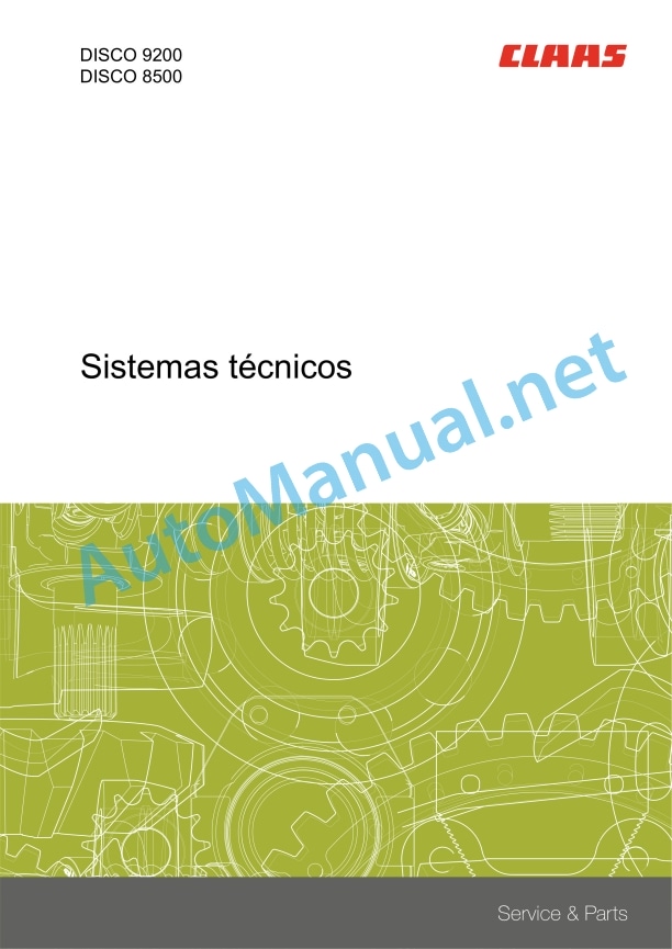 Claas Disco 9200 Crc (F64) Mower Technical System ES 2 Claas Disco 9200 Crc (F64) Mower Technical System ES - Image 2