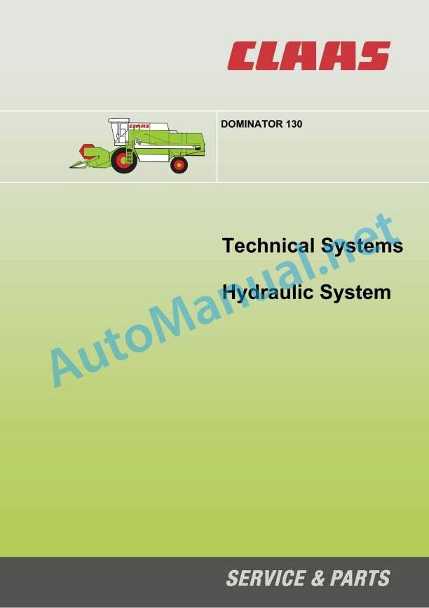 Claas Dominator 130 68 S (156) Combines Technical System EN 2 Claas Dominator 130 68 S (156) Combines Technical System EN - Image 2