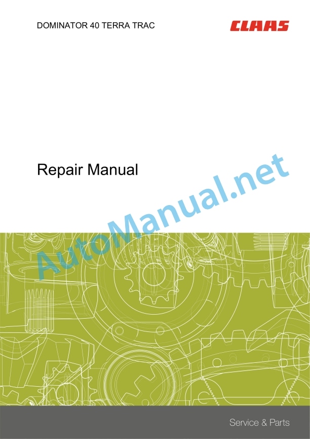 Claas Dominator 48 S (153) Combines Repair Manual EN 2 Claas Dominator 48 S (153) Combines Repair Manual EN - Image 2
