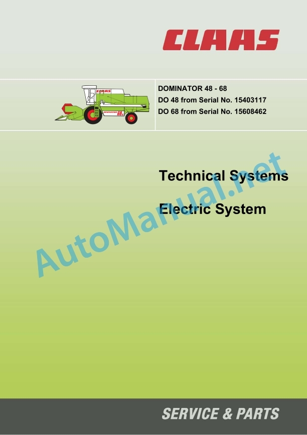 Claas Dominator 58 S 48 S (154) Combines Technical System EN 4 Claas Dominator 58 S 48 S (154) Combines Technical System EN - Image 4