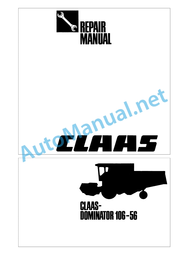 Claas Dominator 88 (092) Combines Repair Manual EN 2 Claas Dominator 88 (092) Combines Repair Manual EN - Image 2