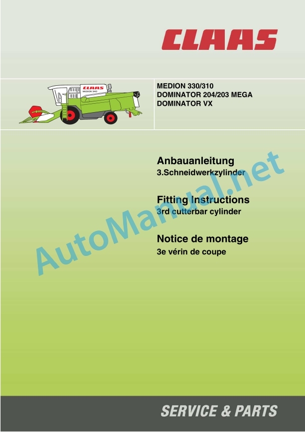 Claas Dominator 98 (093) Combines Assembly Instruction EN 11 Claas Dominator 98 (093) Combines Assembly Instruction EN - Image 11