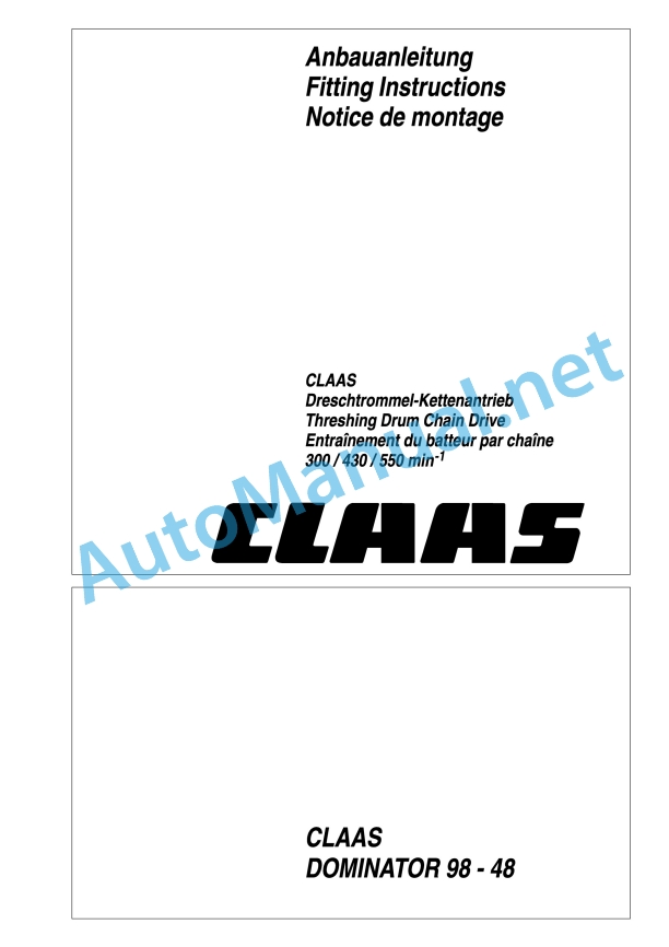 Claas Dominator 98 (093) Combines Assembly Instruction EN 3 Claas Dominator 98 (093) Combines Assembly Instruction EN - Image 3