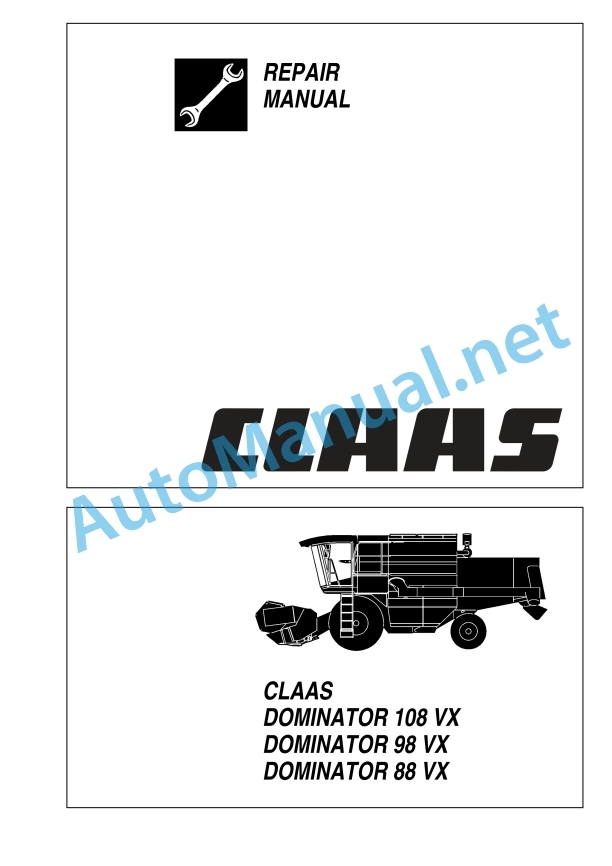 Claas Dominator 98 (093) Combines Repair Manual EN 4 Claas Dominator 98 (093) Combines Repair Manual EN - Image 4