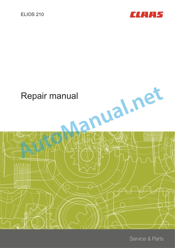 Claas Elios 240-210 Stage V (A68) Tractors Repair Manual EN 3 Claas Elios 240-210 Stage V (A68) Tractors Repair Manual EN - Image 3