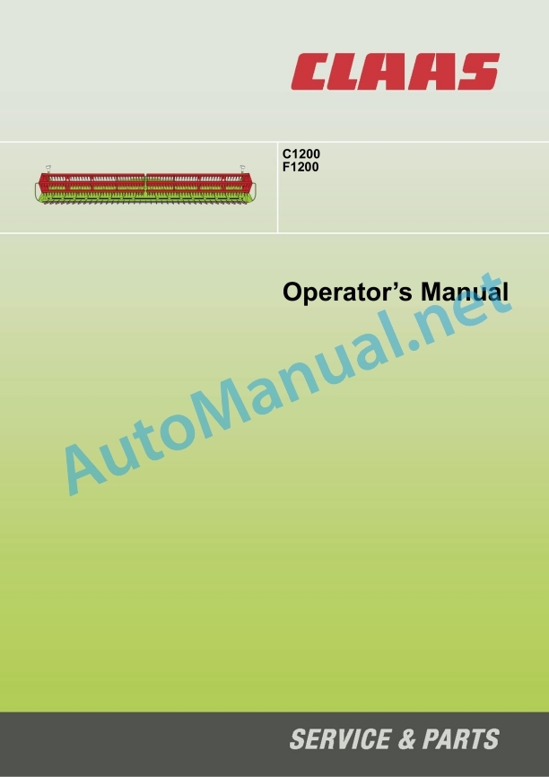 Claas F1200 C1200 Soja Getreide Lexion (442) Combines Operator Manual EN 2 Claas F1200 C1200 Soja Getreide Lexion (442) Combines Operator Manual EN - Image 2