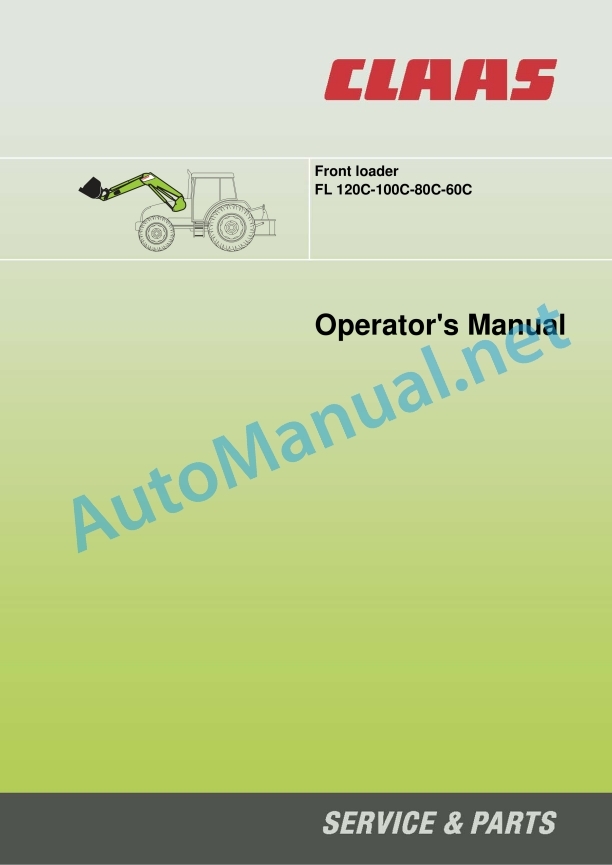Claas Front Loader C (B92) Tractors Operator Manual EN 9 Claas Front Loader C (B92) Tractors Operator Manual EN - Image 9