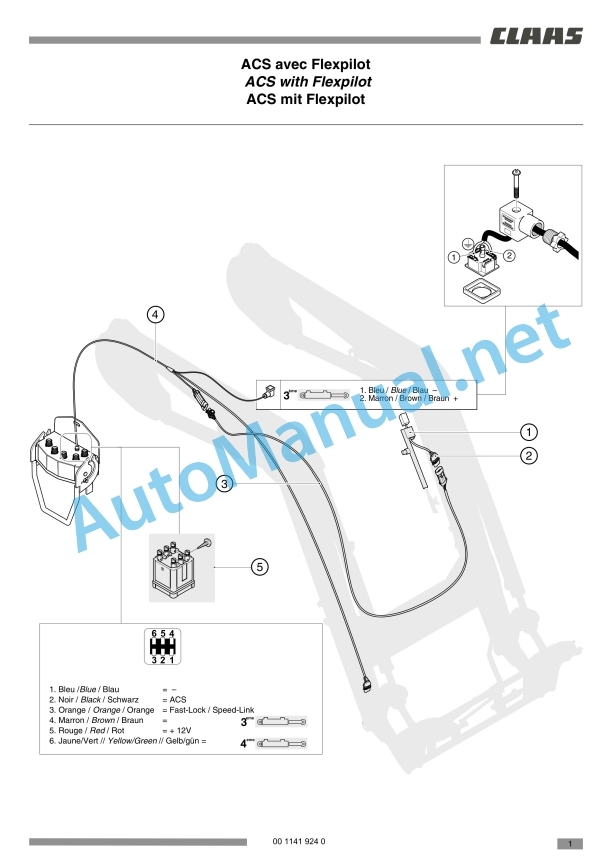 Claas Frontloader 250-40 (B91) Tractors Assembly Instruction EN 14 Claas Frontloader 250-40 (B91) Tractors Assembly Instruction EN - Image 14