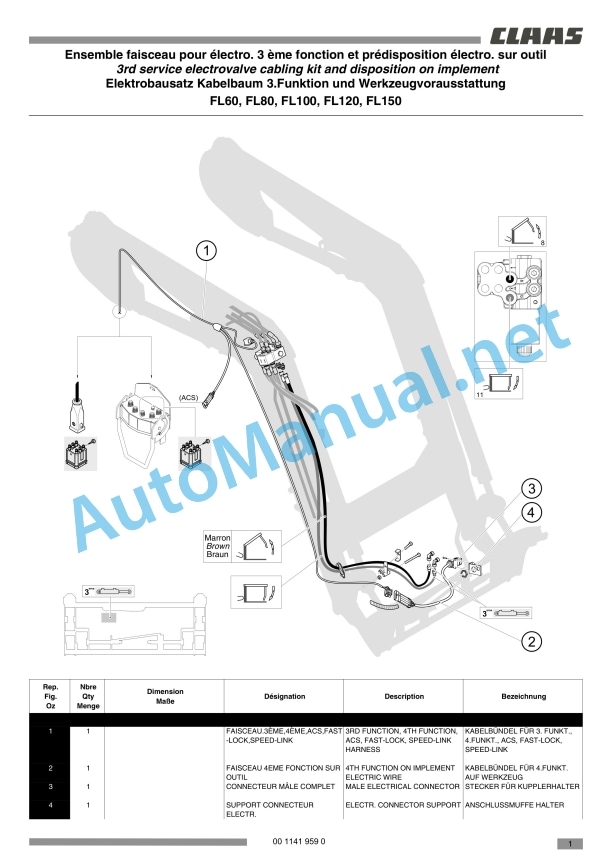 Claas Frontloader 250-40 (B91) Tractors Assembly Instruction EN 16 Claas Frontloader 250-40 (B91) Tractors Assembly Instruction EN - Image 16