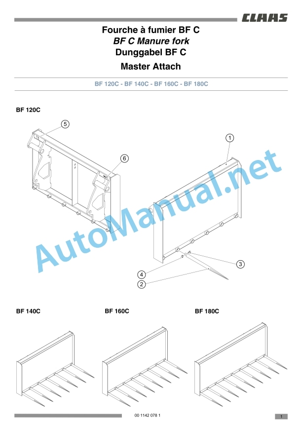 Claas Frontloader 250-40 (B91) Tractors Assembly Instruction EN 34 Claas Frontloader 250-40 (B91) Tractors Assembly Instruction EN - Image 34