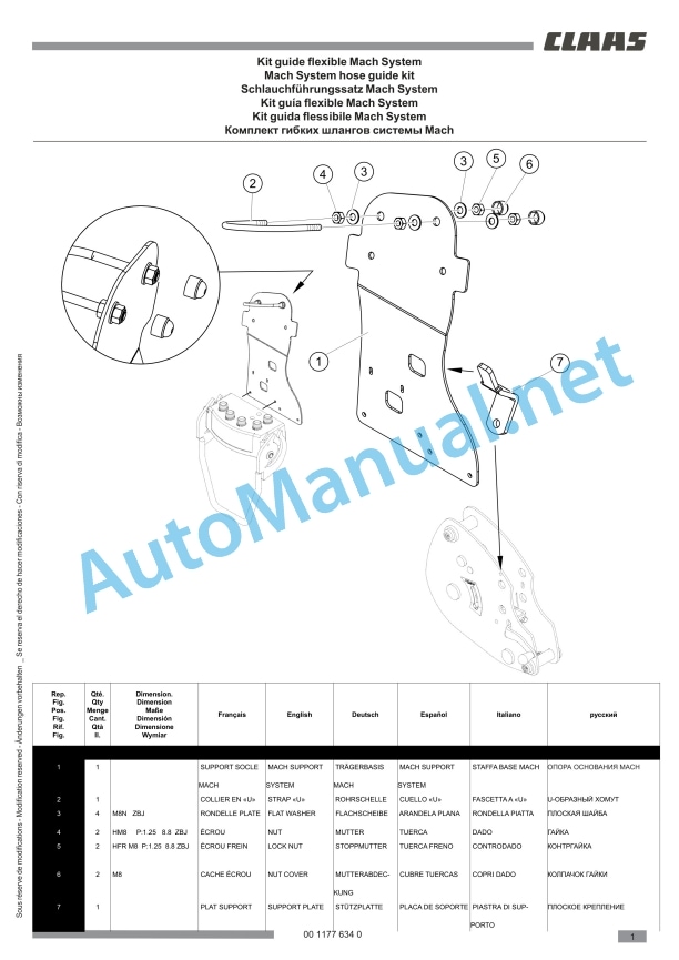 Claas Frontloader 250-40 (B91) Tractors Assembly Instruction EN 40 Claas Frontloader 250-40 (B91) Tractors Assembly Instruction EN - Image 40