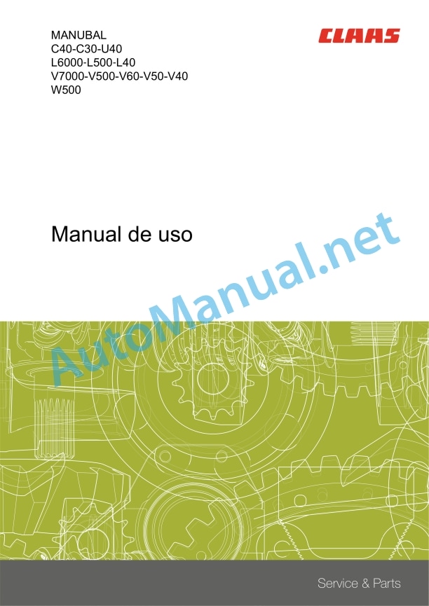 Claas Frontloader 250-40 (B91) Tractors Operator Manual ES 2 Claas Frontloader 250-40 (B91) Tractors Operator Manual ES - Image 2