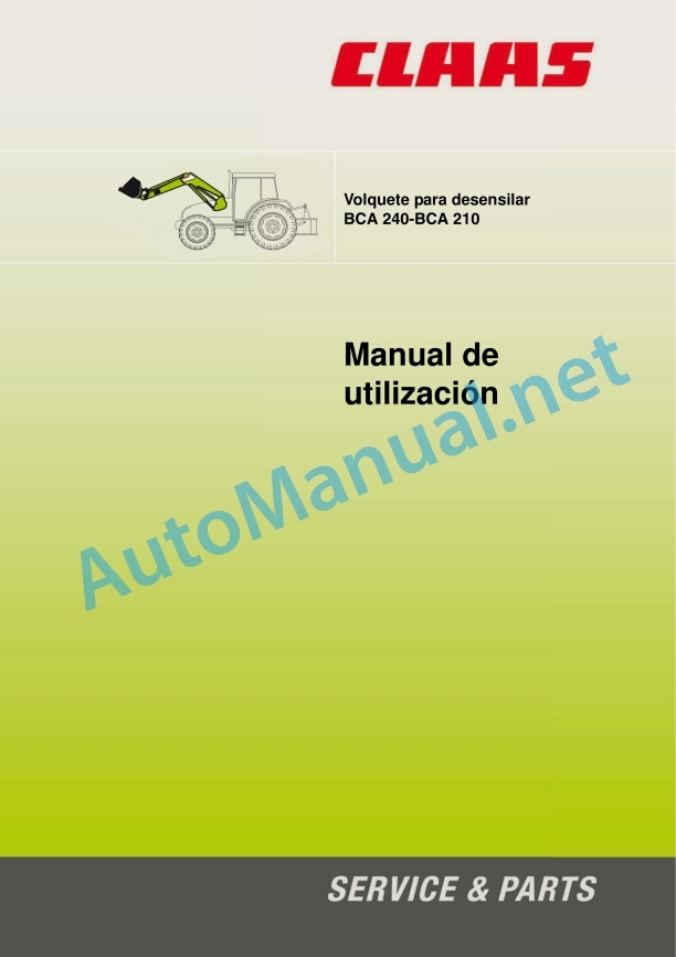 Claas Frontloader 250-40 (B91) Tractors Operator Manual ES 4 Claas Frontloader 250-40 (B91) Tractors Operator Manual ES - Image 4