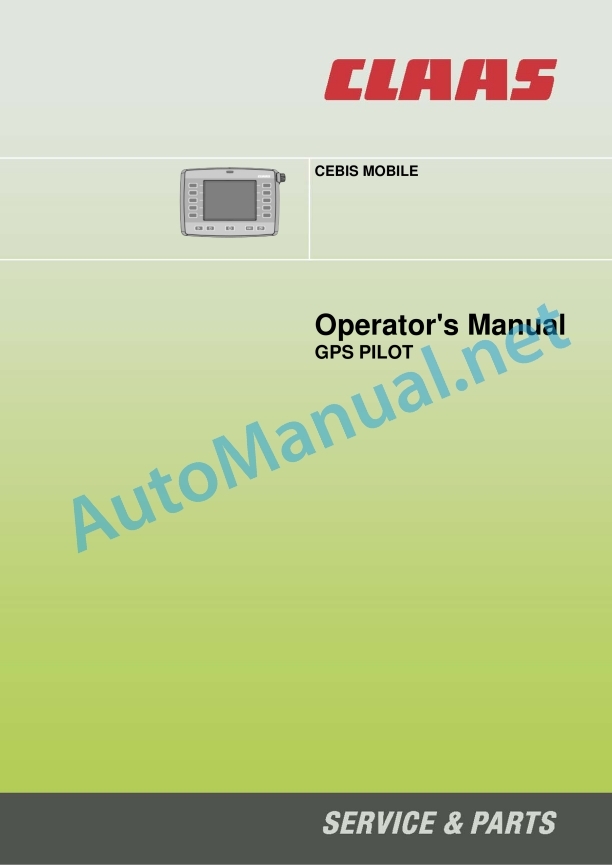 Claas Gps Pilot Cebis Mobile (B83) Digital Solutions Operator Manual EN 6 Claas Gps Pilot Cebis Mobile (B83) Digital Solutions Operator Manual EN - Image 6
