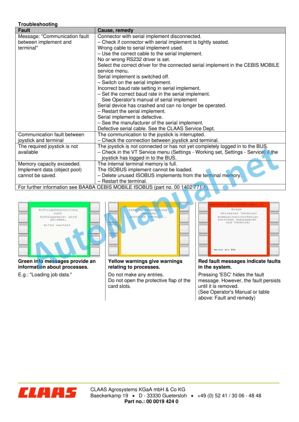 Claas Gps Pilot Ts (B81) Digital Solutions Operator Manual EN 5 Claas Gps Pilot Ts (B81) Digital Solutions Operator Manual EN - Image 5