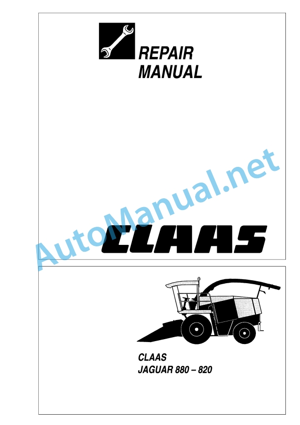 Claas Jaguar 860 (489) Forage Harvesters Repair Manual EN 2 Claas Jaguar 860 (489) Forage Harvesters Repair Manual EN - Image 2
