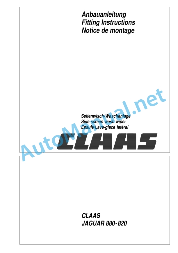 Claas Jaguar 880 860 840 820 (491) Forage Harvesters Assembly Instruction EN 10 Claas Jaguar 880 860 840 820 (491) Forage Harvesters Assembly Instruction EN - Image 10