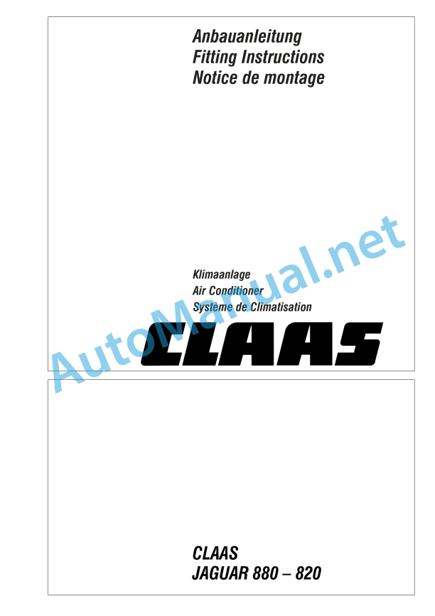 Claas Jaguar 880 860 840 820 (491) Forage Harvesters Assembly Instruction EN 11 Claas Jaguar 880 860 840 820 (491) Forage Harvesters Assembly Instruction EN - Image 11