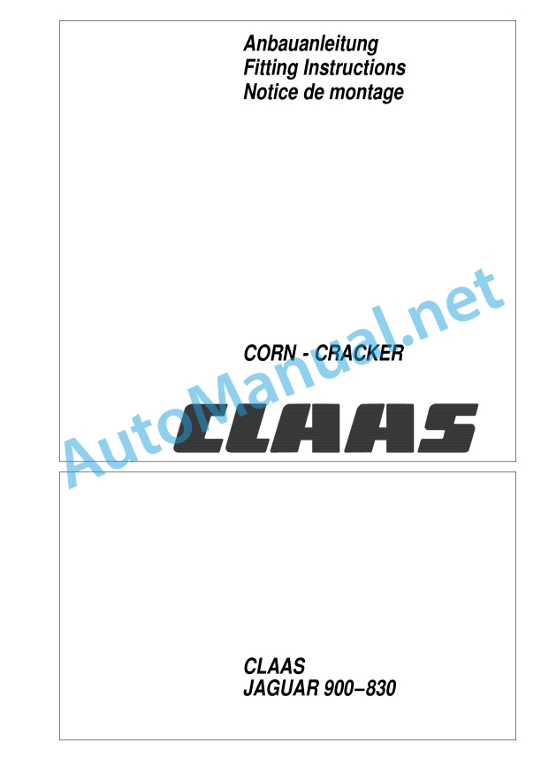 Claas Jaguar 900-830 (492) Forage Harvesters Assembly Instruction EN 28 Claas Jaguar 900-830 (492) Forage Harvesters Assembly Instruction EN - Image 28