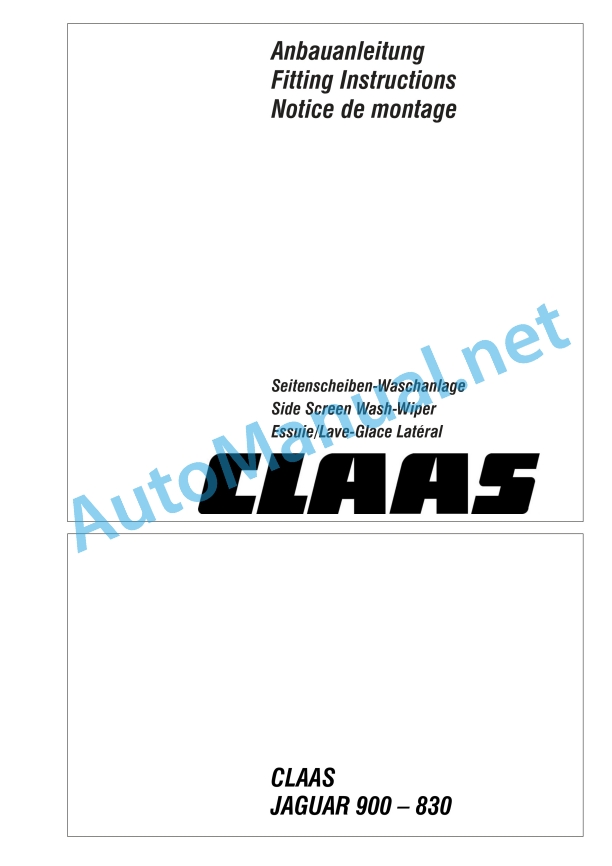 Claas Jaguar 900-830 (492) Forage Harvesters Assembly Instruction EN 30 Claas Jaguar 900-830 (492) Forage Harvesters Assembly Instruction EN - Image 30