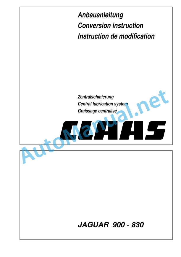 Claas Jaguar 900-830 (492) Forage Harvesters Assembly Instruction EN 31 Claas Jaguar 900-830 (492) Forage Harvesters Assembly Instruction EN - Image 31