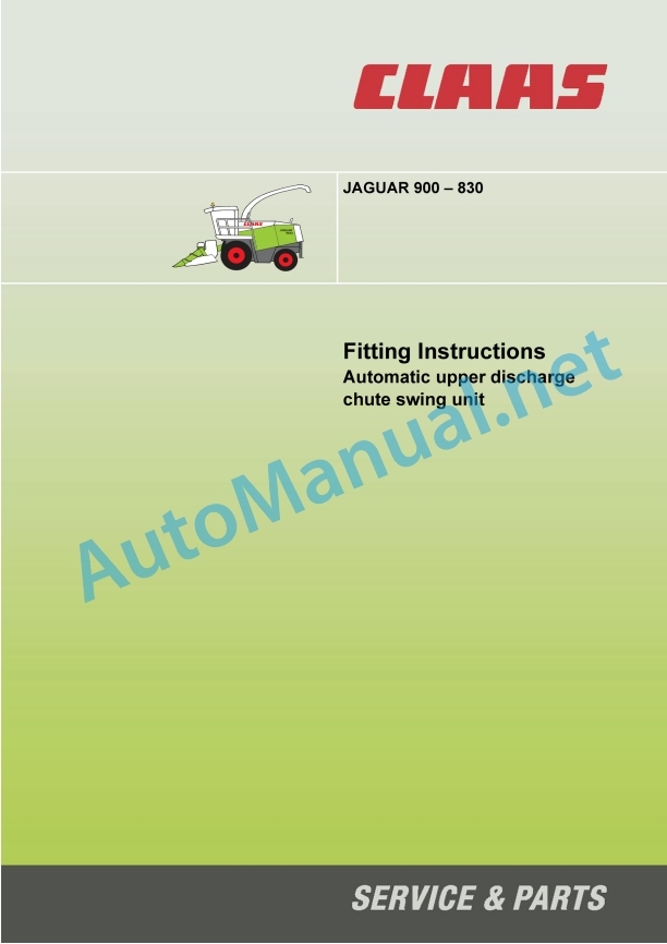 Claas Jaguar 900-830 (492) Forage Harvesters Assembly Instruction EN 36 Claas Jaguar 900-830 (492) Forage Harvesters Assembly Instruction EN - Image 36