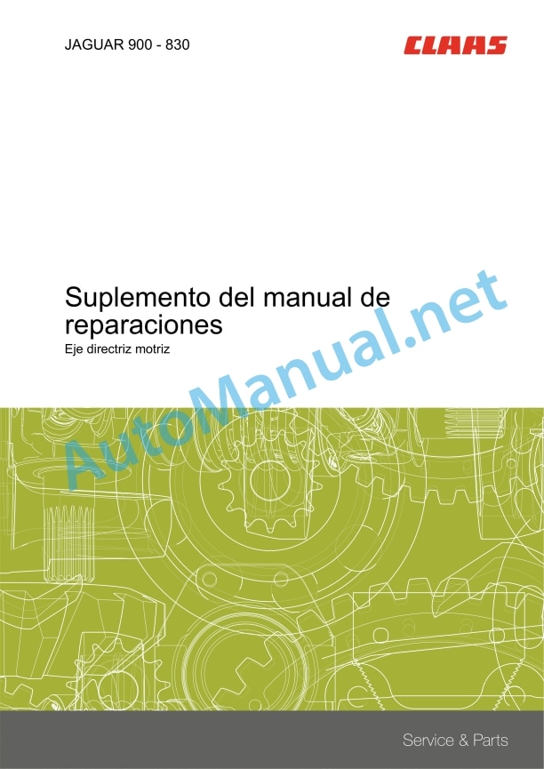 Claas Jaguar 900-830 (492) Forage Harvesters Repair Manual ES 4 Claas Jaguar 900-830 (492) Forage Harvesters Repair Manual ES - Image 4