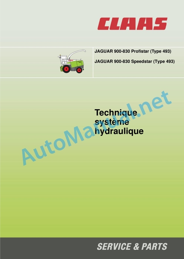 Claas Jaguar 900-830 (493) Forage Harvesters Technical System FR 4 Claas Jaguar 900-830 (493) Forage Harvesters Technical System FR - Image 4