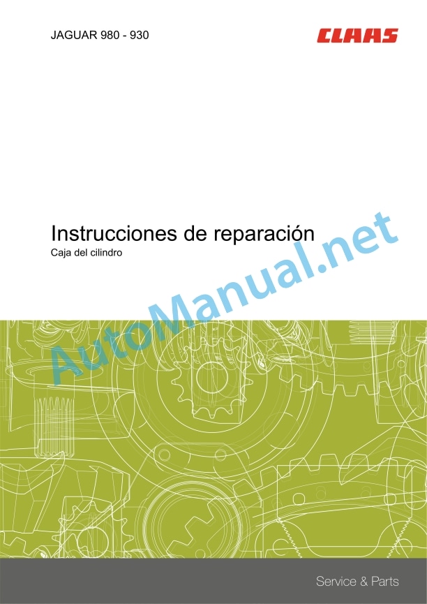 Claas Jaguar 980-930 (497) Forage Harvesters Repair Manual ES 13 Claas Jaguar 980-930 (497) Forage Harvesters Repair Manual ES - Image 13