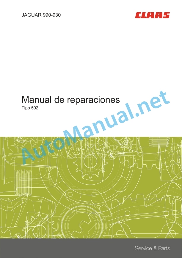Claas Jaguar 990-930 (502) Forage Harvesters Repair Manual ES 5 Claas Jaguar 990-930 (502) Forage Harvesters Repair Manual ES - Image 5