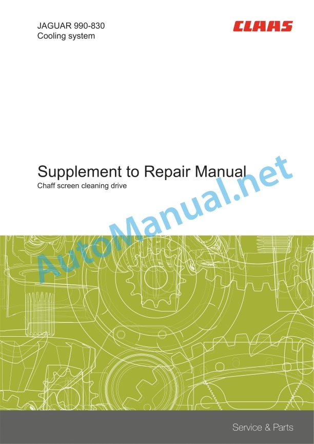 Claas Jaguar 990 960 Terra Trac (499) Forage Harvesters Repair Manual EN 9 Claas Jaguar 990 960 Terra Trac (499) Forage Harvesters Repair Manual EN - Image 9