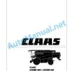 claas lexion 410 405 452 combines operator manual fr 3